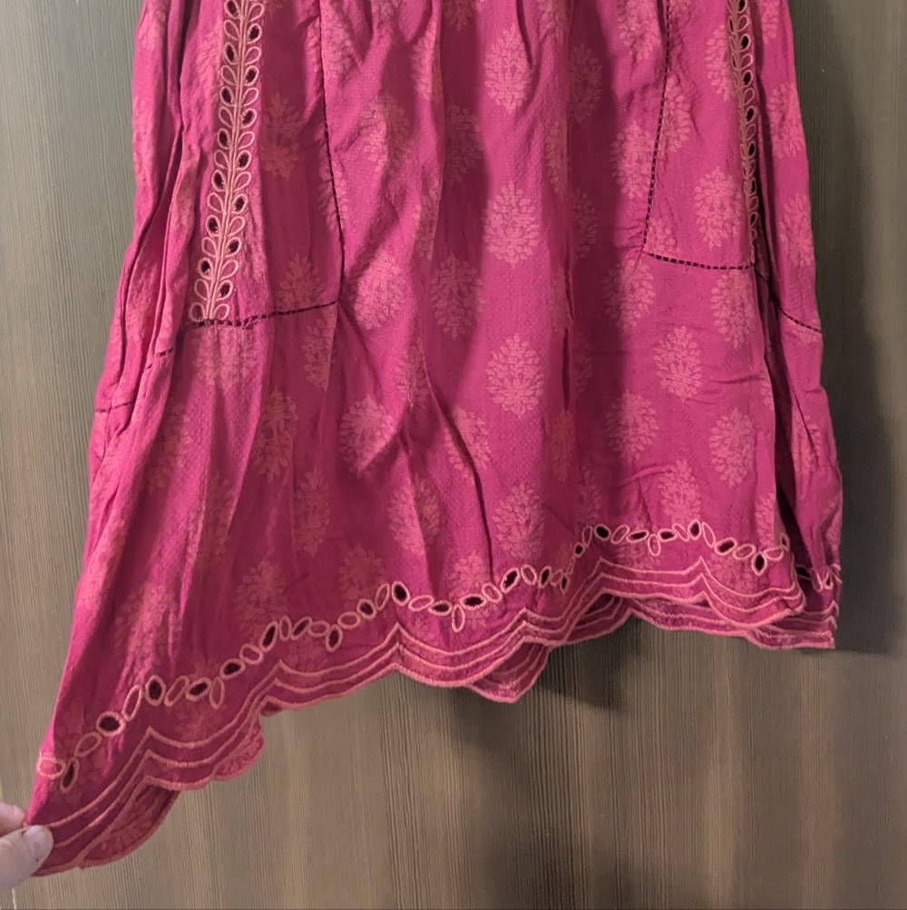 Lucky Brand Pink Embroidered Blouse - Picture 5 of 5